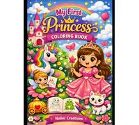 Princess & Prince Coloring Book for Kids Ages 3-9: Fun and Easy Fairy Tale Coloring Pages with Cute Royal Characters, Castles, Crowns, and Magical Adventures for Boys & Girls