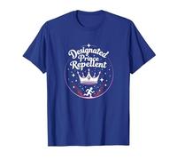 Princess Security: Humor Repelente de príncipe designado Camiseta, Hombre, Azul Real, S