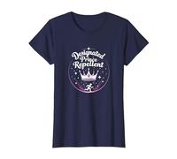 Princess Security: Humor Repelente de príncipe designado Camiseta, Mujer, Azul Marino, XL