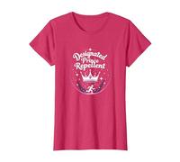 Princess Security: Humor Repelente de príncipe designado Camiseta, Mujer, Rojo Jaspeado, XL