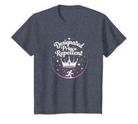Princess Security: Humor Repelente de príncipe designado Camiseta, Niños, Azul Jaspeado, 12 años