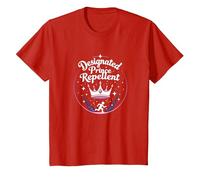 Princess Security: Humor Repelente de príncipe designado Camiseta, Niños, Rojo, 12 años