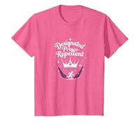 Princess Security: Humor Repelente de príncipe designado Camiseta, Niños, Rosa Jaspeado, 2 años