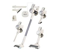 Princess Silent Storm - Vaciado higiénico del Cubo - 30 min de Limpieza sin Cable - Cepillo motorizado con luz LED - Modo Aparcamiento - Modo Aspirador de Mano - con Accesorios - 339380