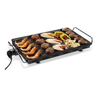 Princess Table Chef XXL Classic, Revestimiento Antiadherente de Doble Capa, 2500 W, Superficie de 60 x 36 cm, Asas Frías al Tacto, Temperatura Regulable, Para Entre 4 y 6 Personas, Color Negro, 102325