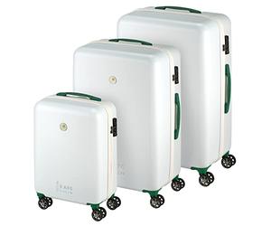 Princess Traveller Maletín Atlantic de la colección I Am Green, Blanco, Koffersatz, Carro rígido con Ruedas giratorias