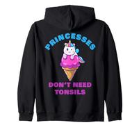 Princesses Don't Need Tonsils: Women & Girls Tonsil Recovery Sudadera con Capucha