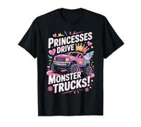 Princesses Drive Monster Trucks - Cute Power Camiseta