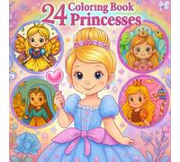 Princesses of the Rainbow Kingdom - Coloring Book: A Fun and Easy Princess Coloring Book for Toddlers and Kids
