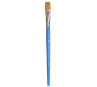 Princeton Art & Brush Artiste Paintbrushes Princeton Select Sintético Mango Corto Plano Aguada Pulg, Madera, Flat Wash, 1/2"
