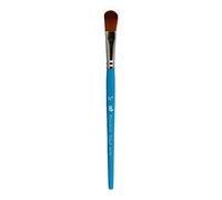 Princeton Art & Brush Artiste Paintbrushes Princeton Select Sintético Mango Corto Abombado Ovalado Nº Pulg, Madera, Multicolor, Oval Mop 1/2"