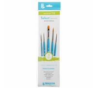 Princeton – Juego de pinceles SelectArtiste para bellas artes – Sintético, mango corto, 5 uds, azul