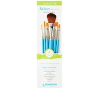 PRINCETON ARTIST BRUSH CO. PRINCETON SelectArtiste, Pinceles para multi-técnica de bellas artes, Sintético, Combinados, Mango Corto, Bolsa de plásico, 6 unidades