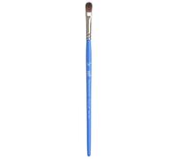 Princeton Artist Brush Princeton Select Sintético Mango Corto Abombado Ovalado 1/4 Pulg, Azul, Oval Mop 1/4 Inch