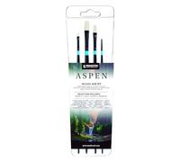 Princeton Aspen, Serie 6500, Set de 4 Pinceles sintéticos para Pintura acrílica y óleo