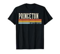 Princeton Retro Vintage Hombres Niños Niños Primer Nombre Camiseta