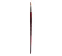 Princeton Velvetouch Artiste, Pincel de medios mixtos para acrílico, acuarela y aceite, serie 3900 mango largo redondo 10 (PB3900R10)