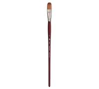 Princeton Velvetouch Blooms Brush, Mango Largo, tamaño 12, Pinceles de Artista Profesional para técnica Mixta, acrílico, Aceite