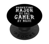 Principal de Marketing por día Jugador de Noche Esports College Gaming PopSockets PopGrip Adhesivo