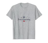 Príncipe Azul - Su Amor Romántico de Cuento de Hadas Camiseta, Hombre, Gris Jaspeado, XXL