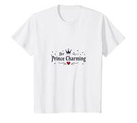 Príncipe Azul - Su Amor Romántico de Cuento de Hadas Camiseta, Niños, Blanco, 12 años