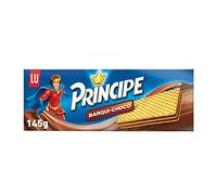 Príncipe Barqui-Choco Galletas Barquillo Rellenas de Finas Capas de Chocolate 145g (Paquete de 6)