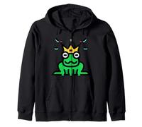 Príncipe de la realeza rana coronada Sudadera con Capucha