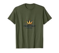 Príncipe Encantador Hadas Material Corona Magia Camiseta, Hombre, Verde Oliva, XL