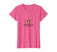 Príncipe Encantador Hadas Material Corona Magia Camiseta, Mujer, Rosa Jaspeado, S