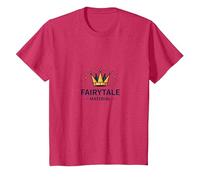 Príncipe Encantador Hadas Material Corona Magia Camiseta, Niños, Rojo Jaspeado, 2 años