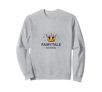 Príncipe Encantador Hadas Material Corona Magia Sudadera, Unisex para Adultos, Gris Jaspeado, XL
