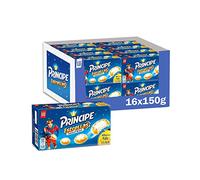 Príncipe Estrellas Galletas Rellenas de Crema de Leche y Cubiertas de Chocolate Blanco en Forma de Estrella, Pack de 16 x 150g