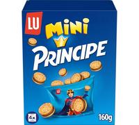 Príncipe Mini, Galletas Sándwich Rellenas de Crema de Chocolate con Leche, Pack 4 x 40g