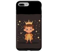 Príncipe real con corona para un clásico abalorio de cuento de hadas Carcasa para iPhone 7 Plus/8 Plus