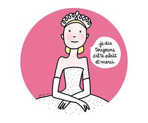 Príncipe y Princesa pc980j Platos de postre, por DIS Toujours S 'il Te plaît et Merci