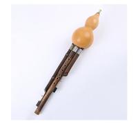Principiante B Bemol/C Clave Hulusi Flauta De Cucurbitáceas De Bambú Instrumento De Viento De Madera Con Estuche De Almacenamiento Hulusi Profesional (Color : B flat)