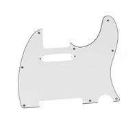 Principiante Golpeador De Guitarra Eléctrica 3ply Blanco 8 Agujeros Guitarra Eléctrica Pickguard TL ScratchPlate Y Tornillos