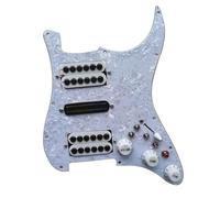 Principiante Golpeador Pastilla Precableado Cargado ST Pickguard HSH Humbucker Blanco Pastillas Alnico V Set Interruptor De División De Bobina Para Guitarra Eléctrica ST(B)