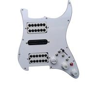 Principiante Golpeador Pastilla Precableado Cargado ST Pickguard HSH Humbucker Blanco Pastillas Alnico V Set Interruptor De División De Bobina Para Guitarra Eléctrica ST(C)