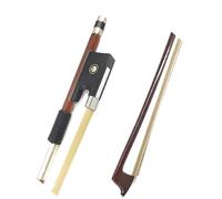 principiante Práctica Arco Violín Arco de violín Arco de madera brasileño Arco redondo Contrapunto de ébano