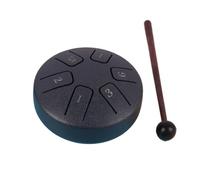 Principiante Tambores De Hendidura Tamaño Pequeño, Adecuado Para Viajar Y Acampar Handpan El Fondo De Goma No Es Fácil De Deslizar Tongue Drum(Black a)