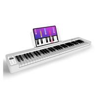 Principiante teclado electrónico Teclado De Piano Plegable De 61 Teclas, Pianos Electrónicos, Sintetizador De Música, Organizadores Musicales, Instrumento (Color : White)