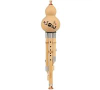 Principiantes A Tocar La Flauta De Cucurbitáceas C Tono Abajo B Tono Calabaza Seda Seda De Calabaza De Bambú Dorada Con Siete Agujeros Adultos, Práctica, Entretenimiento (Color : Wood_B flat)