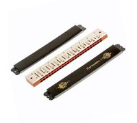 principiantes armonica Armónica De Trémolo De 24 Agujeros, Llave De C, Armónica De Órgano Bucal De Trémolo Para Adultos Y Profesionales Con Caja De Cuero(C)