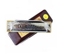principiantes armonica Armónica Estándar Para Principiantes Armónica Diatónica De Blues 10 Agujeros Llave De C Regalo Musical(Bb)