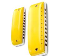 Principiantes Armónica Diatonic Harmonica Key Of C Armónica De Blues De 10 Agujeros Amarilla Para Principiantes Y Adultos(Db)