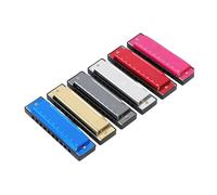 Principiantes Armónica Diatonic Harmonica Key Of C Armónica De Blues De 10 Agujeros En Clave De Do Estuche De Bronce Fosforado Diatónica Set Para Principiantes(Black)