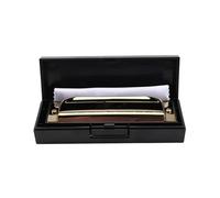 Principiantes Armónica Diatonic Harmonica Key Of C Armónica De Blues Diatónica De 10 Agujeros Y 20 Notas En Clave G Con Estuche Dorado