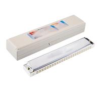 Principiantes Armónica Diatonic Harmonica Key Of C Armónica Polifónica De 24 Agujeros Con Clave C Y Trastes De Colores Instrumento De Enseñanza(White)