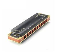 Principiantes Armónica Diatonic Harmonica Key Of C Armónicas De Blues Diatónicas De 10 Agujeros Instrumento Musical De Viento Madera Melódica(Key of bE Black)